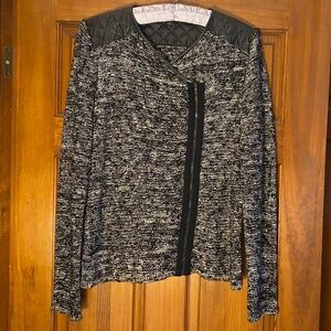 Ann Taylor zip up sweater jacket size L